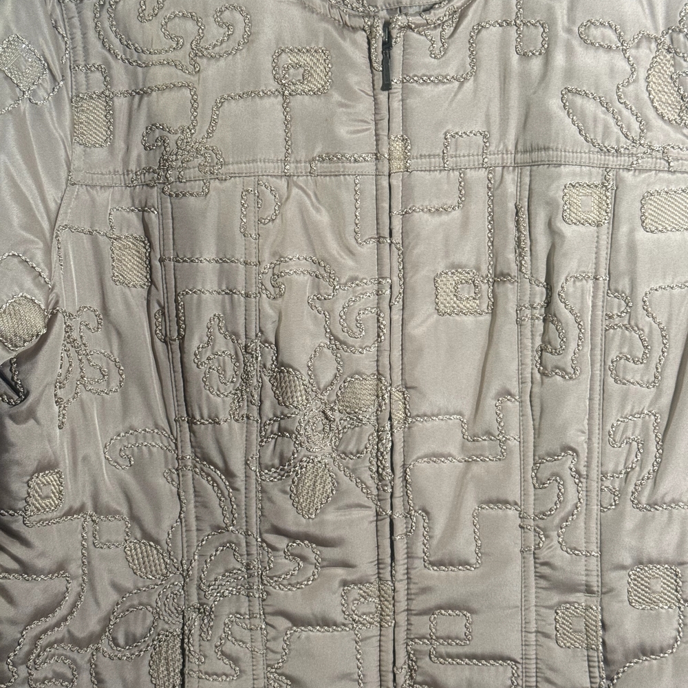 Ruby Rd. Blush Embroidered Bomber Jacket - Picture 3 of 6